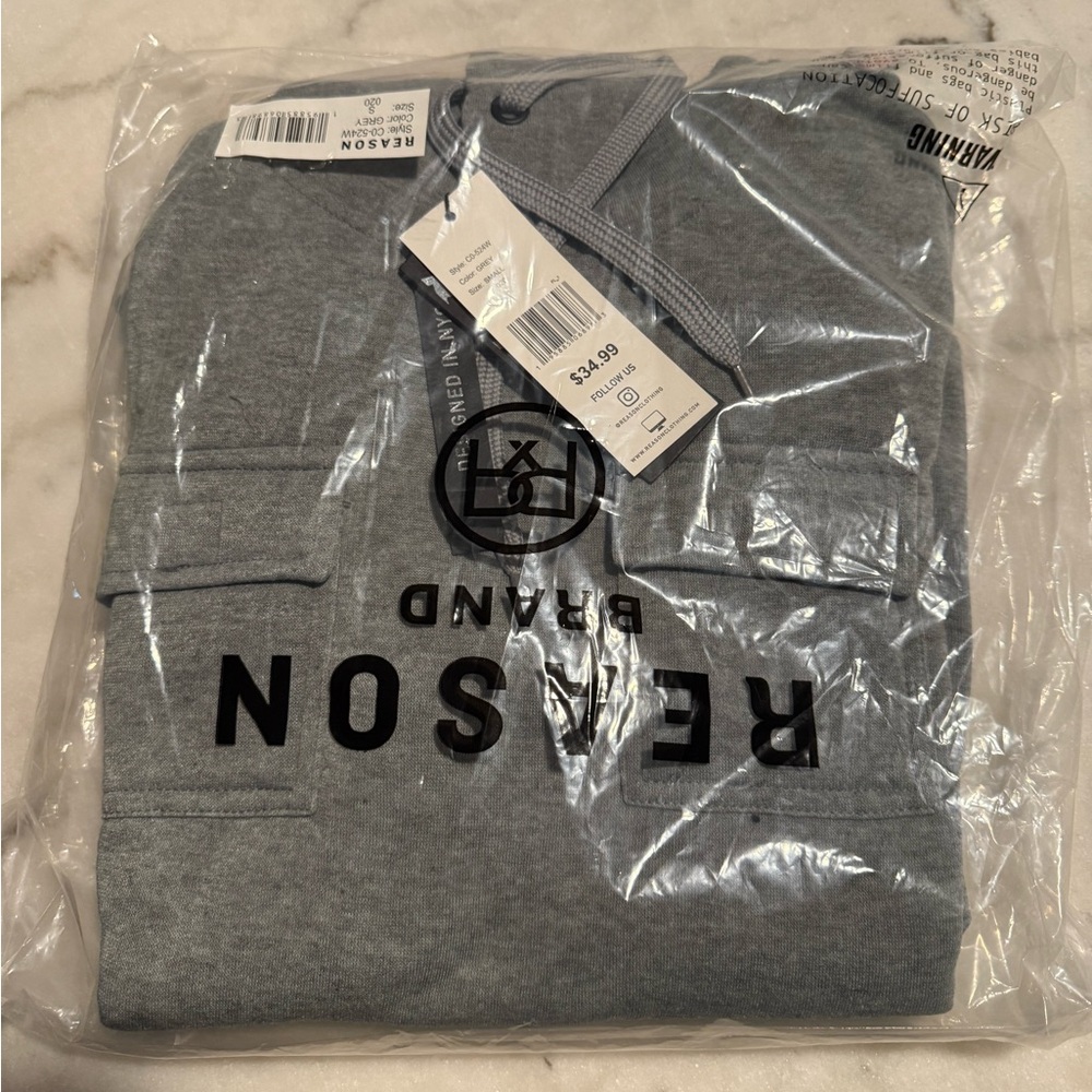 Reason Hoodie Gray Sz S
